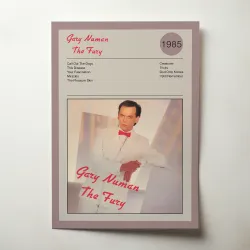 Gary Numan – The Fury Fine Art Album Poster | Music Decor