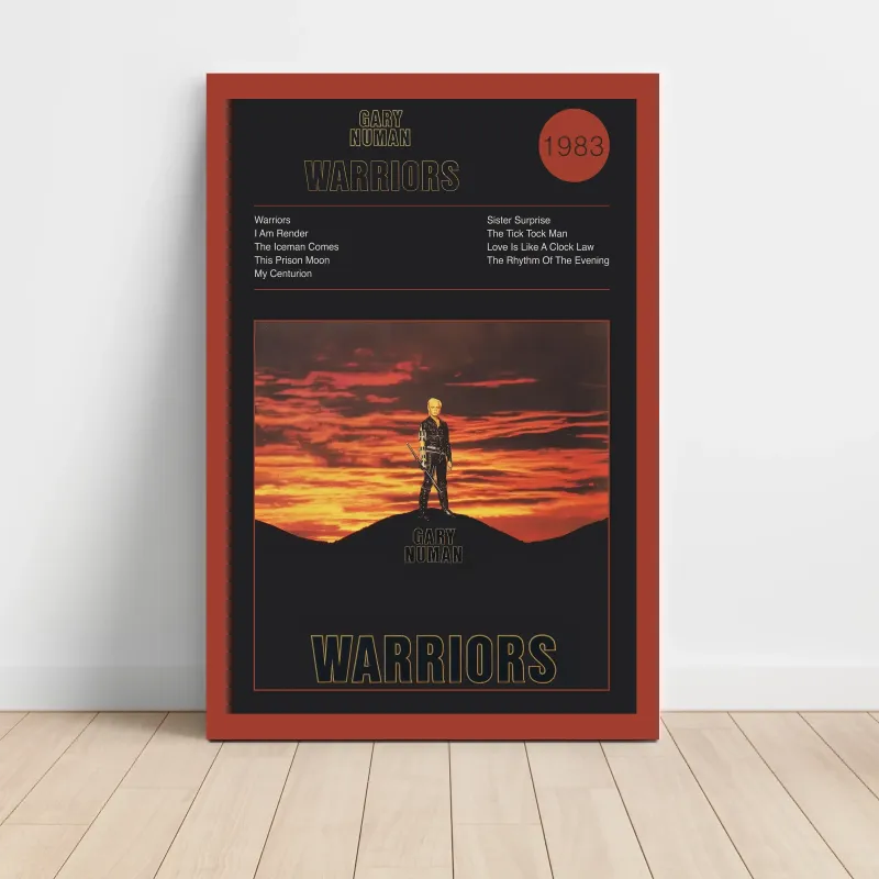 Gary Numan – Warriors Fine Art Album Poster | Music Decor