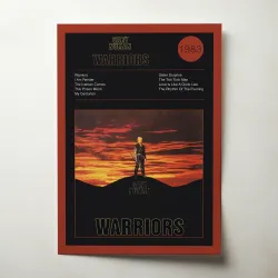 Gary Numan – Warriors Fine Art Album Poster | Music Decor