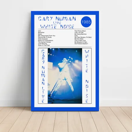 Gary Numan – White Noise Fine Art Album Poster