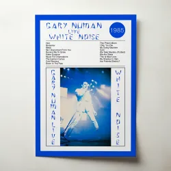 Gary Numan – White Noise Fine Art Album Poster