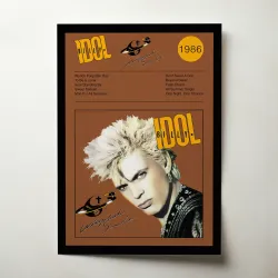 Billy Idol – Whiplash Smile Fine Art Album Poster Music Art
