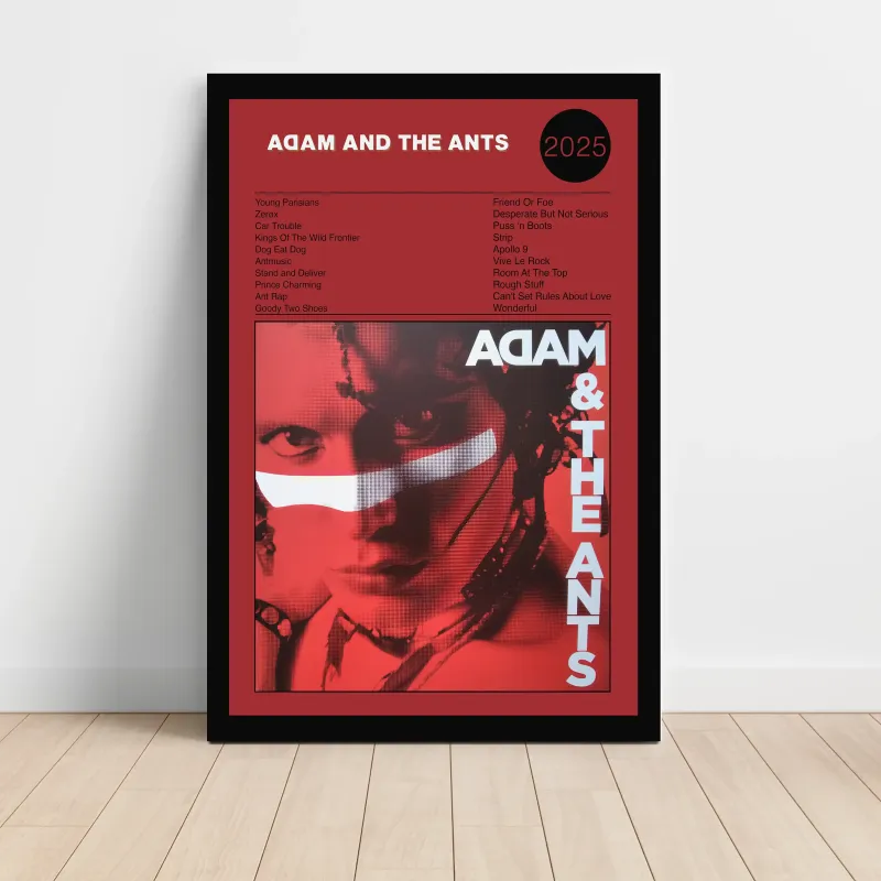 Adam & The Ants – The Singles Fine Art Album Poster