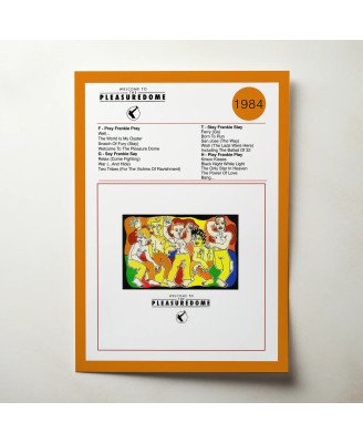 Frankie goes to Hollywood - Welcome to the Pleasuredome  Fine Art Album Poster