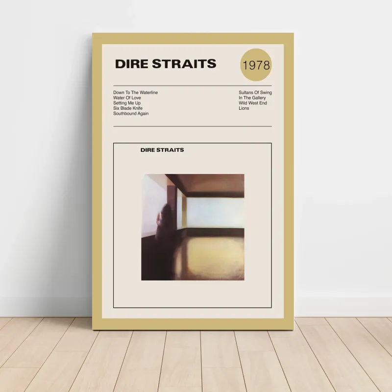 Dire Straits – Dire Straits Fine Art Album Poster