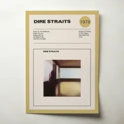Dire Straits – Dire Straits Fine Art Album Poster