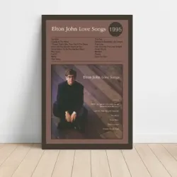 Elton John – Love Songs Fine Art Album Poster