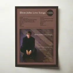 Elton John – Love Songs Fine Art Album Poster