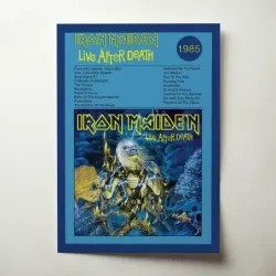 Iron Maiden – Live After Death Fine Art Album Poster