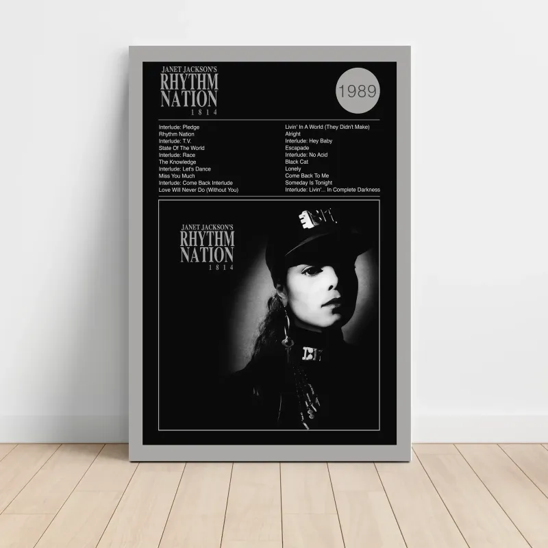 Janet Jackson – Janet Jackson's Rhythm Nation 1814 Fine Art Album Poster