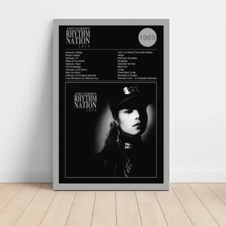 Janet Jackson – Janet Jackson's Rhythm Nation 1814 Fine Art Album Poster