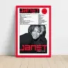 Janet Jackson – Number Ones Fine Art Album Poster
