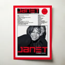 Janet Jackson – Number Ones Fine Art Album Poster