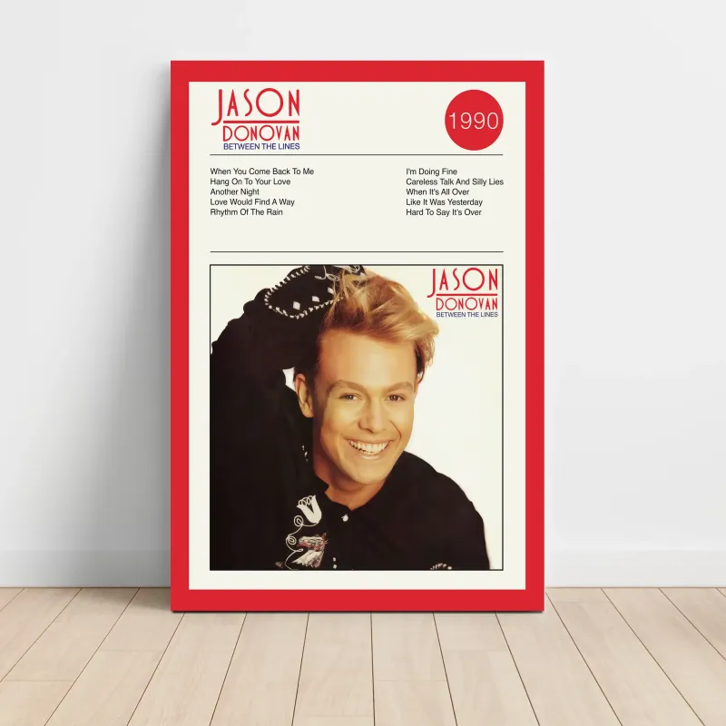 Jason Donovan – Between The Lines Fine Art Album Poster