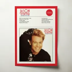 Jason Donovan – Between The Lines Fine Art Album Poster