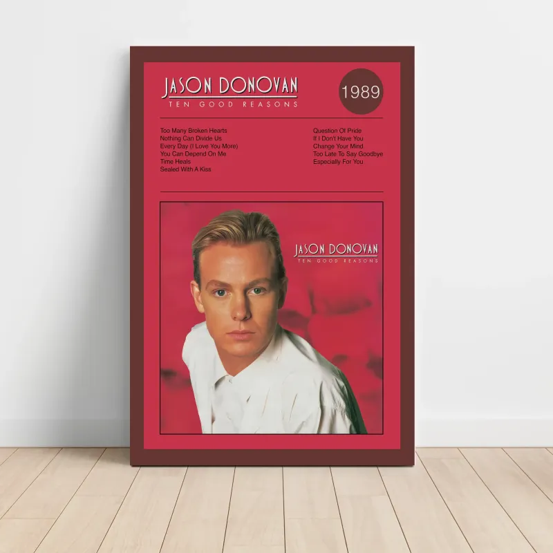 Jason Donovan – Ten Good Reasons Fine Art Album Poster