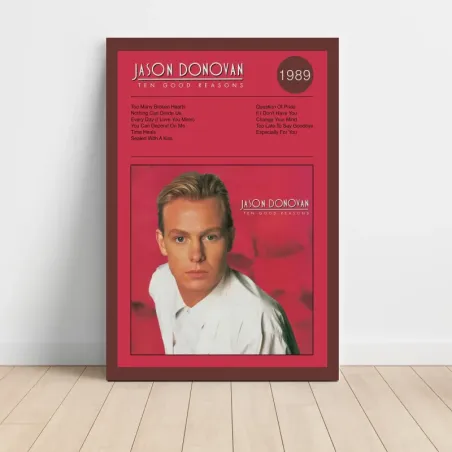 Jason Donovan – Ten Good Reasons Fine Art Album Poster