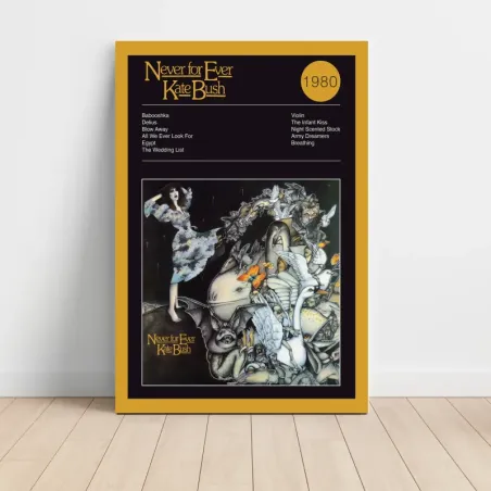 Kate Bush – Never For Ever Fine Art Album Poster