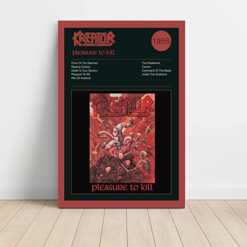 Kreator – Pleasure To Kill Fine Art Album Poster