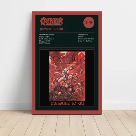 Kreator – Pleasure To Kill Fine Art Album Poster