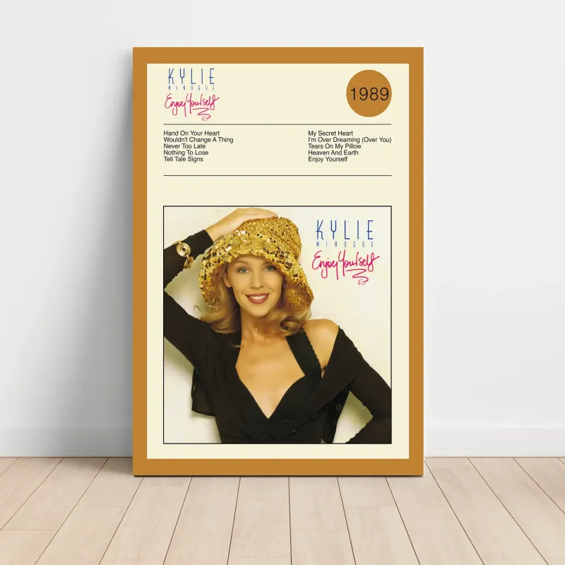 Kylie Minogue – Enjoy Yourself Fine Art Album Poster