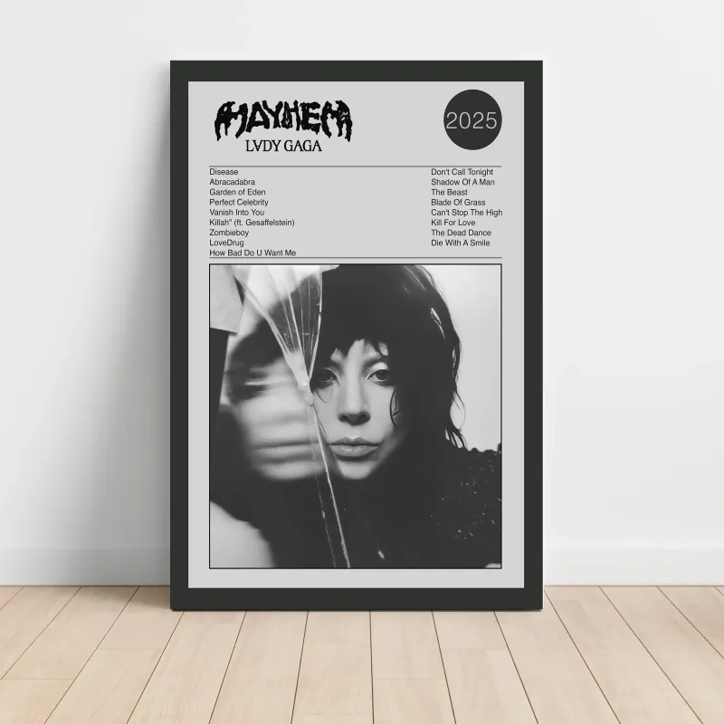 Lady Gaga – Mayhem Fine Art Album Poster