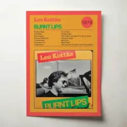 Leo Kottke – Burnt Lips Fine Art Album Poster