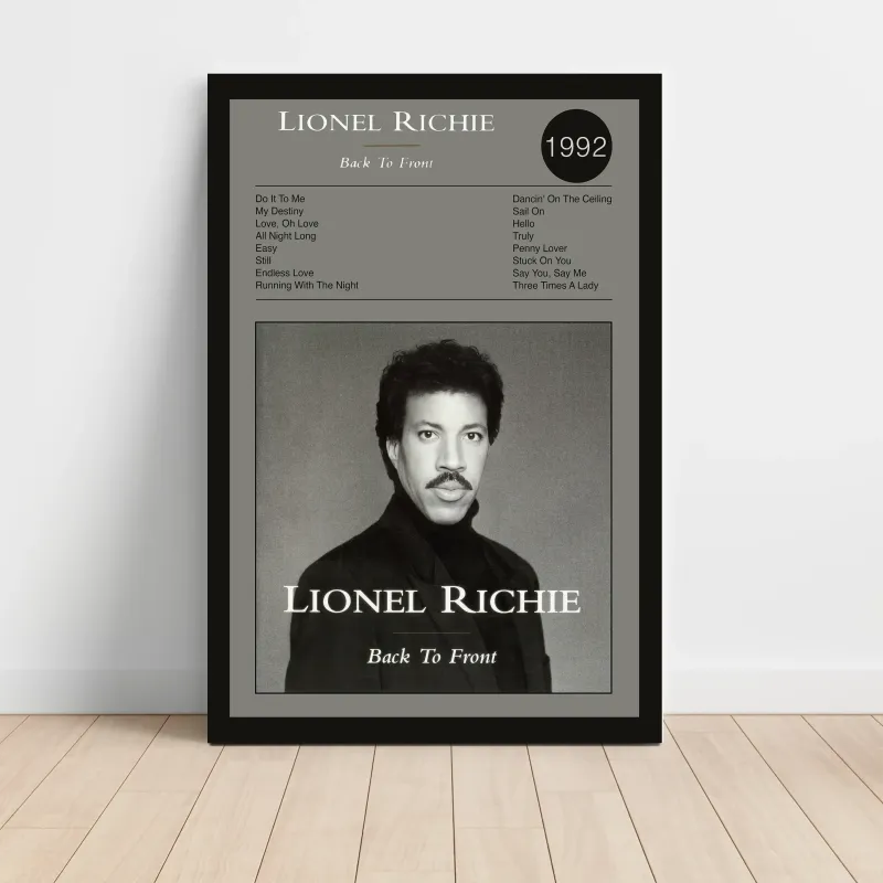Lionel Richie – Back To Front Fine Art Album Poster