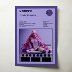 Madonna – Confessions II Fine Art Album Poster