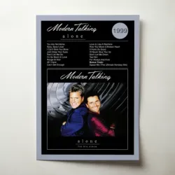 Modern Talking – Alone - The 8th Album Fine Art Album Poster