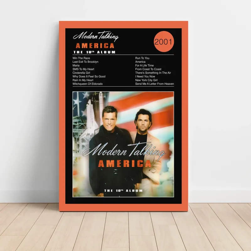 Modern Talking – America - The 10th Album Fine Art Album Poster