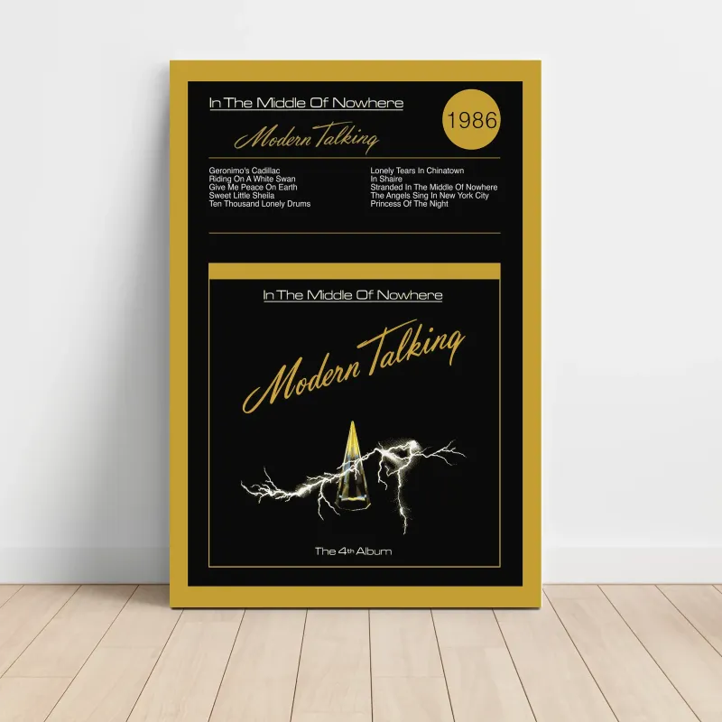Modern Talking – In The Middle Of Nowhere - The 4th Album Fine Art Album Poster