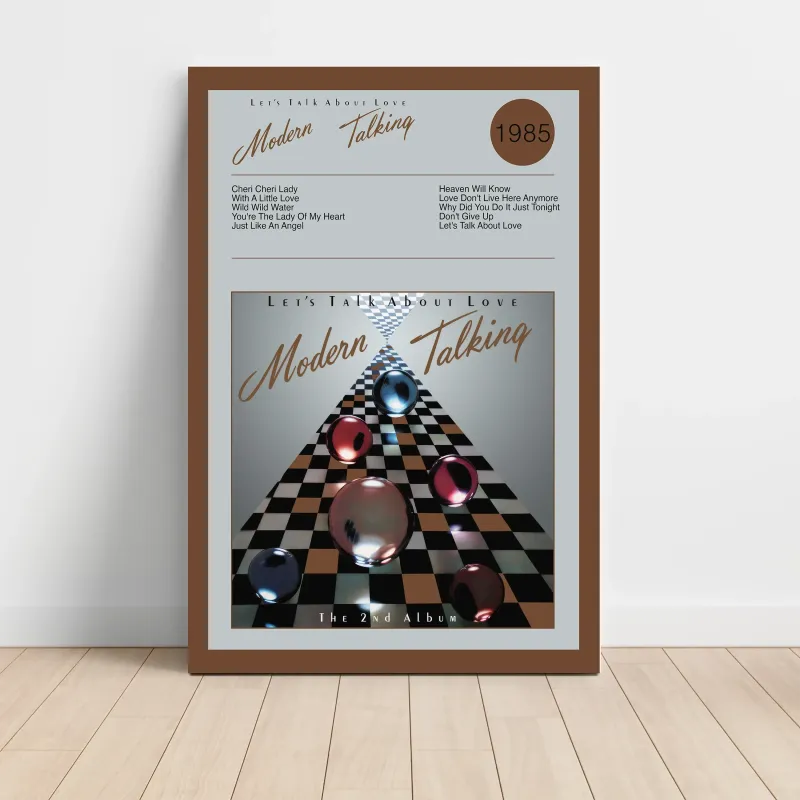 Modern Talking – Let's Talk About Love (The 2nd Album) Fine Art Album Poster