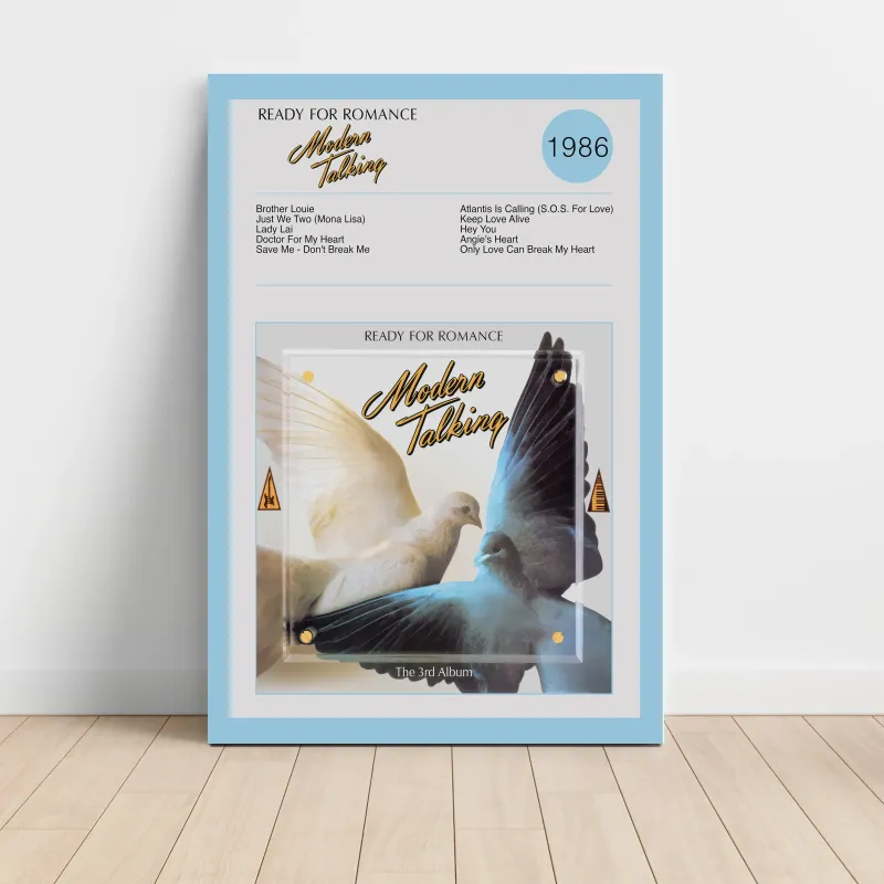 Modern Talking – Ready For Romance (The 3rd Album) Fine Art Album Poster