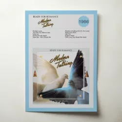 Modern Talking – Ready For Romance (The 3rd Album) Fine Art Album Poster
