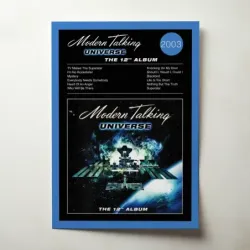 Modern Talking – Universe - The 12th Album Fine Art Album Poster