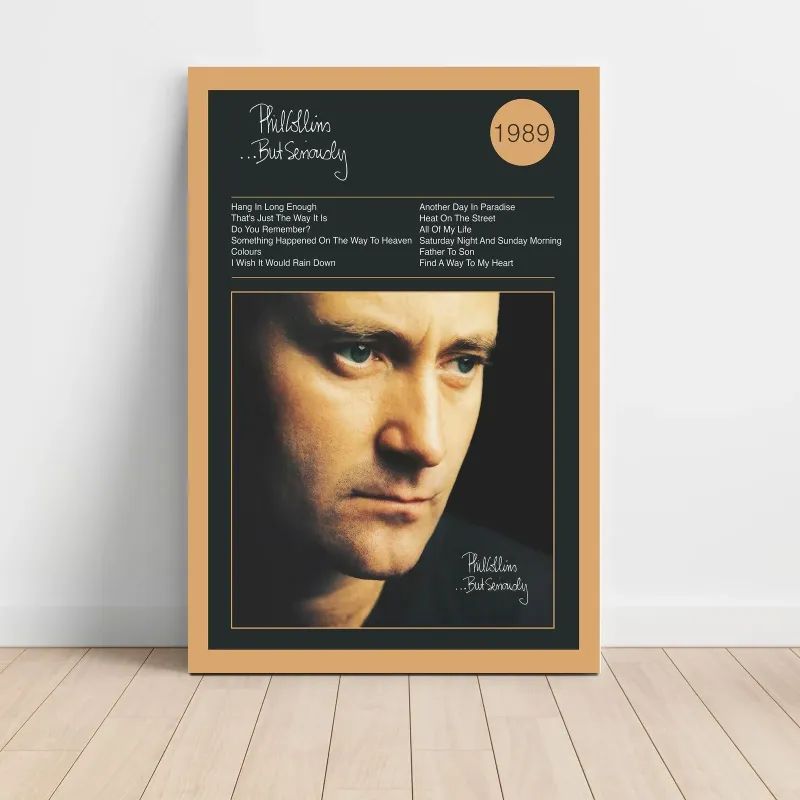 Phil Collins – ...But Seriously Fine Art Album Poster