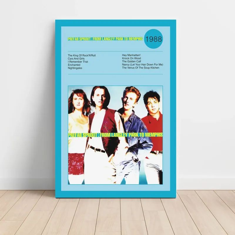 Prefab Sprout – From Langley Park To Memphis Fine Art Album Poster