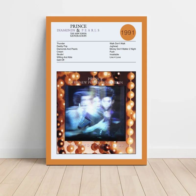 Prince & The New Power Generation – Diamonds And Pearls Fine Art Album Poster