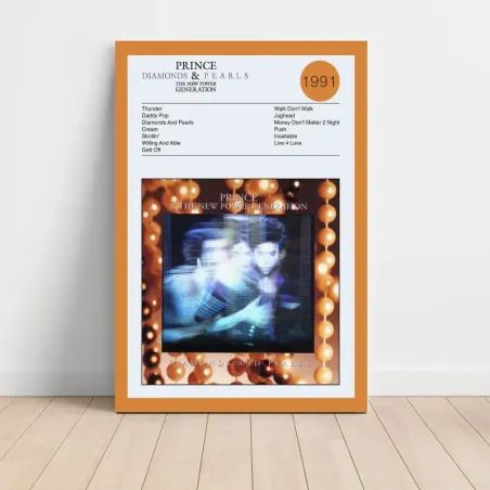 Prince & The New Power Generation – Diamonds And Pearls Fine Art Album Poster