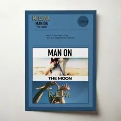 R.E.M. – Man On The Moon Fine Art Album Poster