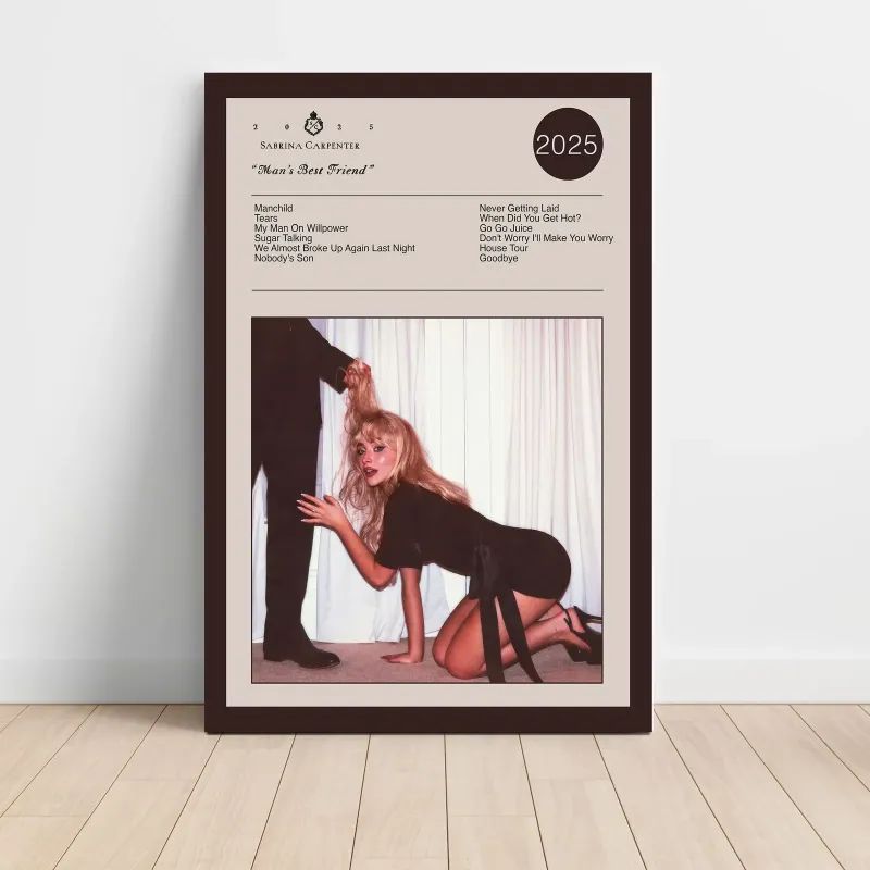 Sabrina Carpenter – Man's Best Friend Fine Art Album Poster