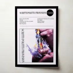Scritti Politti – Provision Fine Art Album Poster