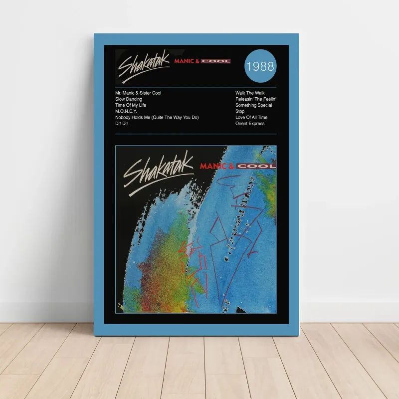 Shakatak – Manic & Cool Fine Art Album Poster