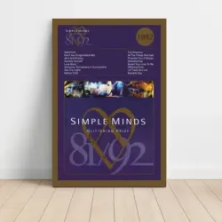 Simple Minds – Glittering Prize 81/92 Fine Art Album Poster