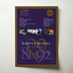 Simple Minds – Glittering Prize 81/92 Fine Art Album Poster