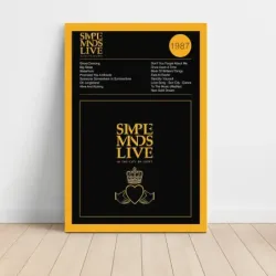 Simple Minds – Live In The City Of Light Fine Art Album Poster