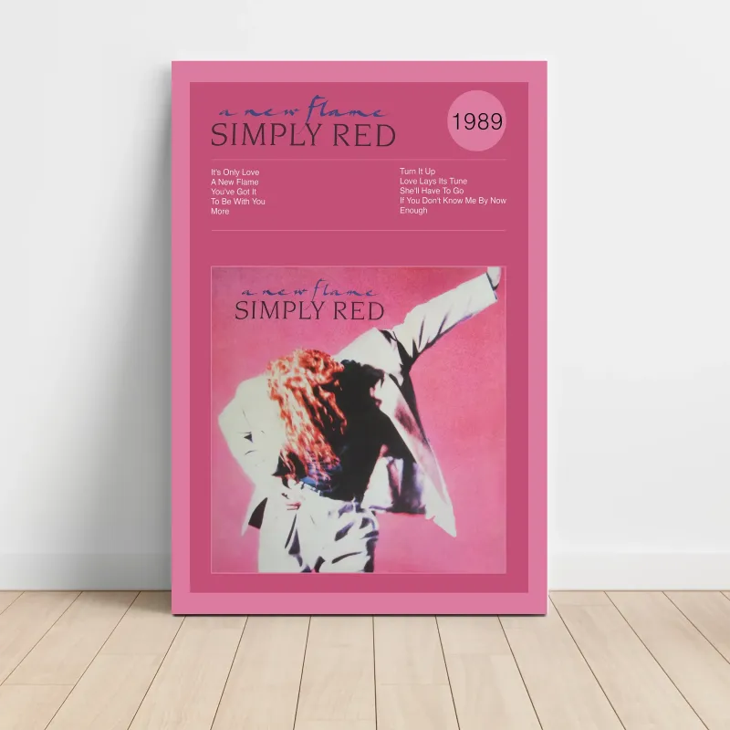 Simply Red – A New Flame Fine Art Album Poster