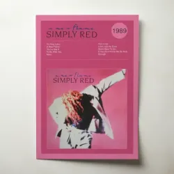 Simply Red – A New Flame Fine Art Album Poster