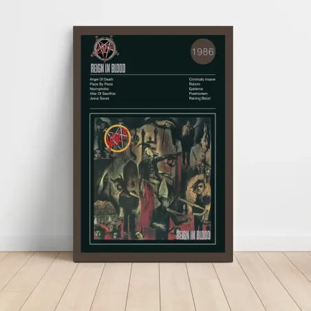 Slayer – Reign In Blood Fine Art Album Poster
